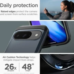 Spigen Pixel 9|Pixel 9 Pro-Etui TOUGH ARMOR GOOGLE PIXEL 9 / 9 PRO METAL SLATE