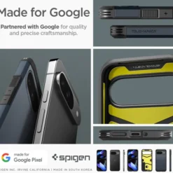 Spigen Pixel 9|Pixel 9 Pro-Etui TOUGH ARMOR GOOGLE PIXEL 9 / 9 PRO METAL SLATE