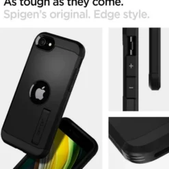 Spigen Iphone Se 2020|Iphone 7-Etui Tough Armor iPhone SE 2022 2020 Black Czarne Case