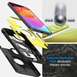 Spigen Iphone 15|Iphone 15-Etui Tough Armor Mag Magsafe iPhone 15 Black Case