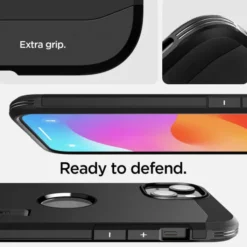 Spigen Iphone 15|Iphone 15-Etui Tough Armor Mag Magsafe iPhone 15 Black Case