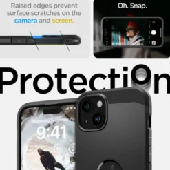 Spigen Iphone 15|Iphone 15-Etui Tough Armor Mag Magsafe iPhone 15 Black Case
