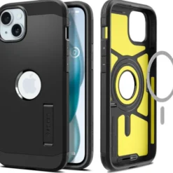 Spigen Iphone 15|Iphone 15-Etui Tough Armor Mag Magsafe iPhone 15 Black Case