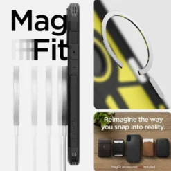 Spigen Iphone 16 Plus|Iphone 16 Plus-Etui TOUGH ARMOR MAG MAGSAFE IPHONE 16 PLUS BLACK