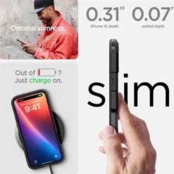 Spigen Iphone 16 Plus|Iphone 16 Plus-Etui TOUGH ARMOR MAG MAGSAFE IPHONE 16 PLUS BLACK