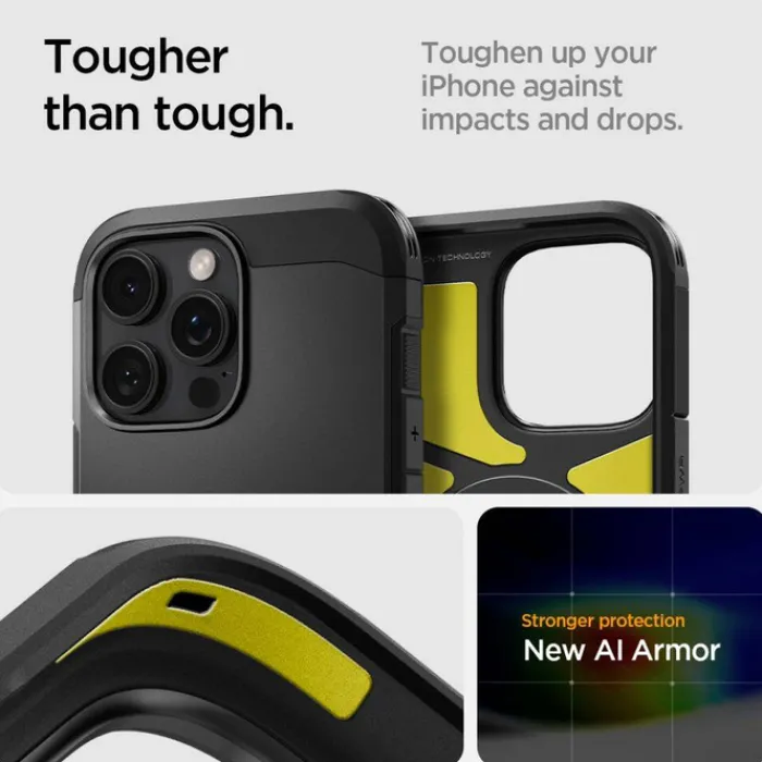 Spigen Apple|Magsafe-ETUI TOUGH ARMOR MAG MAGSAFE IPHONE 16 PRO BLACK