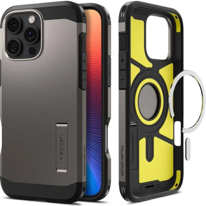 Spigen Apple|Magsafe-ETUI TOUGH ARMOR MAG MAGSAFE IPHONE 16 PRO GUNMETAL