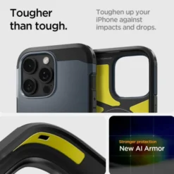 Spigen Iphone 16 Pro Max|Iphone 16 Pro Max-ETUI TOUGH ARMOR MAG MAGSAFE IPHONE 16 PRO MAX METAL SLATE