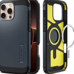 Spigen Iphone 16 Pro Max|Iphone 16 Pro Max-ETUI TOUGH ARMOR MAG MAGSAFE IPHONE 16 PRO MAX METAL SLATE