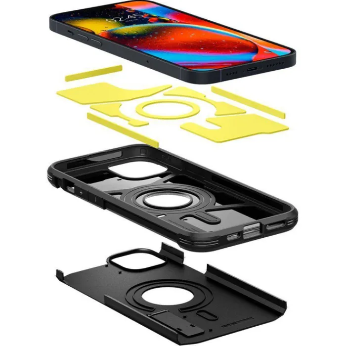 Spigen Iphone 14|Apple-Etui Tough Armor Mag Magsafe iPhone 14 Black Czarny case