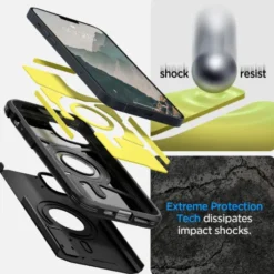 Spigen Iphone 14|Apple-Etui Tough Armor Mag Magsafe iPhone 14 Black Czarny case