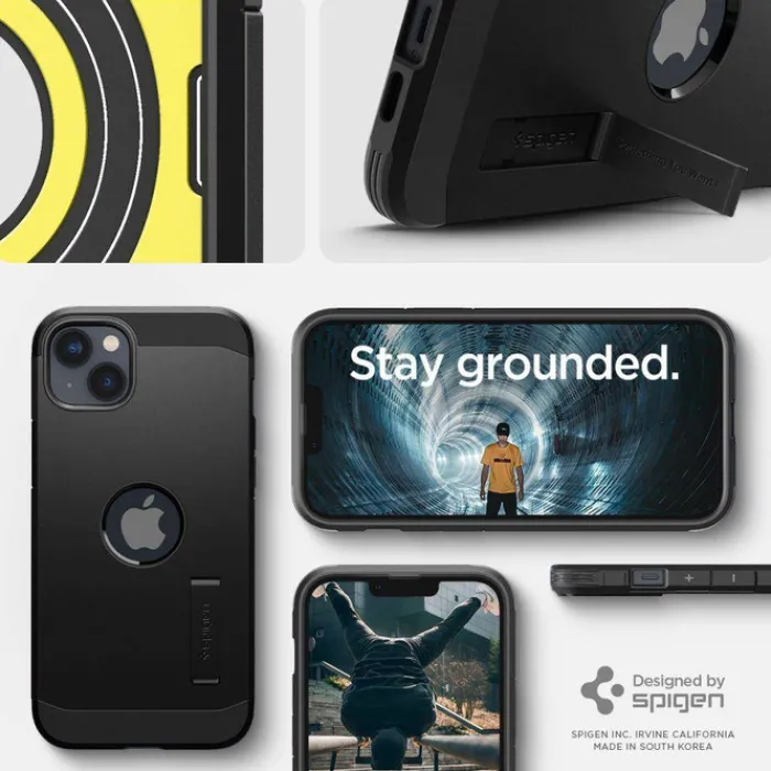 Spigen Iphone 14|Apple-Etui Tough Armor Mag Magsafe iPhone 14 Black Czarny case