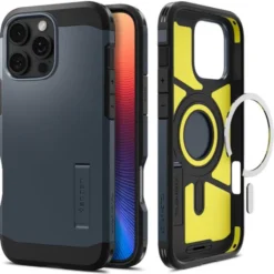 Spigen Apple|Magsafe-ETUI TOUGH ARMOR MAG MAGSAFE IPHONE 16 PRO METAL SLATE