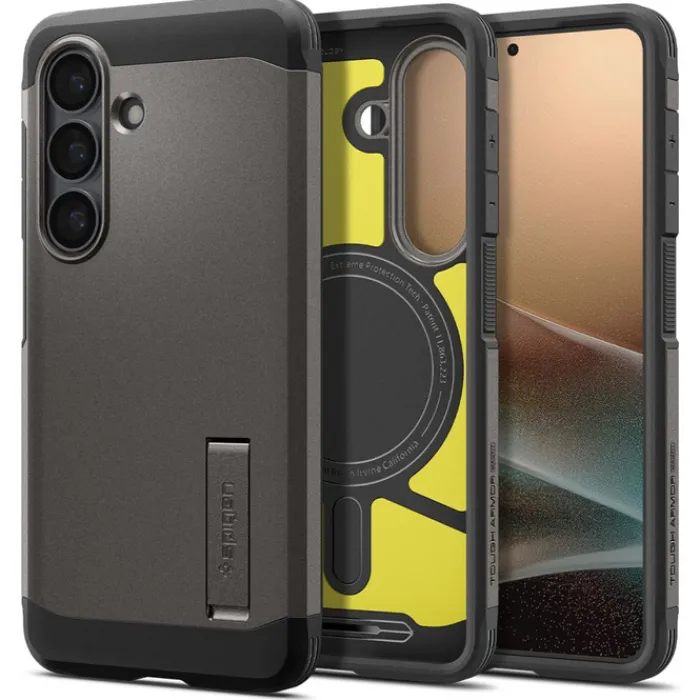 Spigen Samsung|Galaxy S26 Plus-ETUI TOUGH ARMOR MAG SAMSUNG GALAXY S26+ PLUS MAGSAFE GUNMETAL