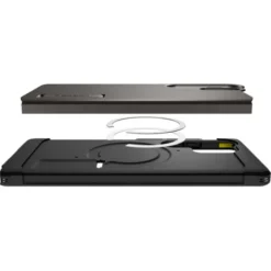 Spigen Samsung|Galaxy S25 Ultra-ETUI TOUGH ARMOR MAGSAFE SAMSUNG GALAXY S25 ULTRA GUNMETAL