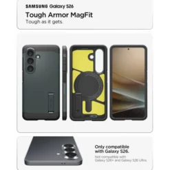 Spigen Samsung|Galaxy S26-ETUI TOUGH ARMOR MAG SAMSUNG GALAXY S26 MAGSAFE ABYSS GREEN