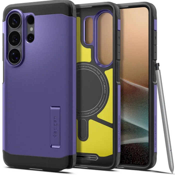 Spigen Samsung|Galaxy S26 Ultra-ETUI TOUGH ARMOR MAG SAMSUNG GALAXY S26 ULTRA MAGSAFE ASH VIOLET