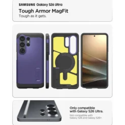 Spigen Samsung|Galaxy S26 Ultra-ETUI TOUGH ARMOR MAG SAMSUNG GALAXY S26 ULTRA MAGSAFE ASH VIOLET