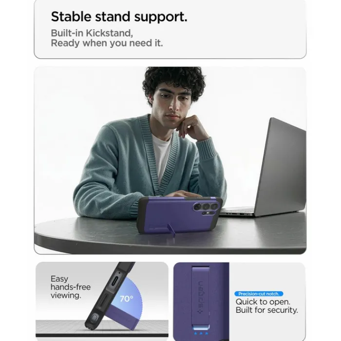 Spigen Samsung|Galaxy S26 Ultra-ETUI TOUGH ARMOR MAG SAMSUNG GALAXY S26 ULTRA MAGSAFE ASH VIOLET