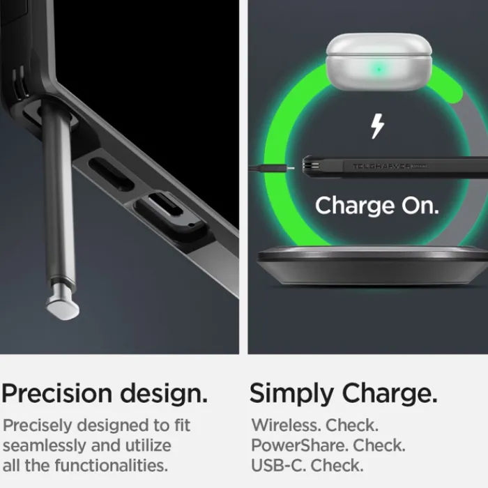 Spigen Samsung|Galaxy S24 Ultra-Etui Tough Armor Magsafe Samsung Galaxy S24 Ultra Black Case