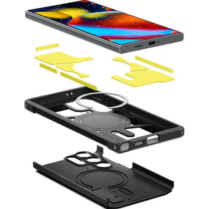 Spigen Samsung|Galaxy S24 Ultra-Etui Tough Armor Magsafe Samsung Galaxy S24 Ultra Black Case