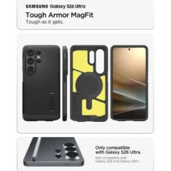 Spigen Samsung|Galaxy S26 Ultra-ETUI TOUGH ARMOR MAG SAMSUNG GALAXY S26 ULTRA MAGSAFE BLACK