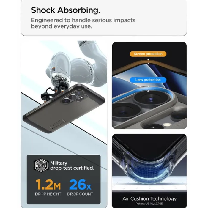 Spigen Samsung|Galaxy S26 Ultra-ETUI TOUGH ARMOR MAG SAMSUNG GALAXY S26 ULTRA MAGSAFE GUNMETAL