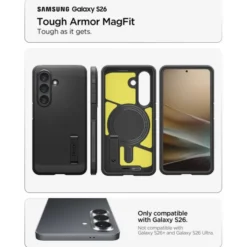 Spigen Samsung|Galaxy S26-ETUI TOUGH ARMOR MAG SAMSUNG GALAXY S26 MAGSAFE CZARNE