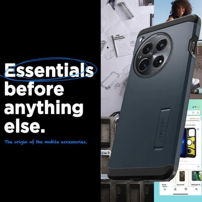 Spigen 12|Oneplus-Etui Tough Armor Oneplus 12 Metal Slate