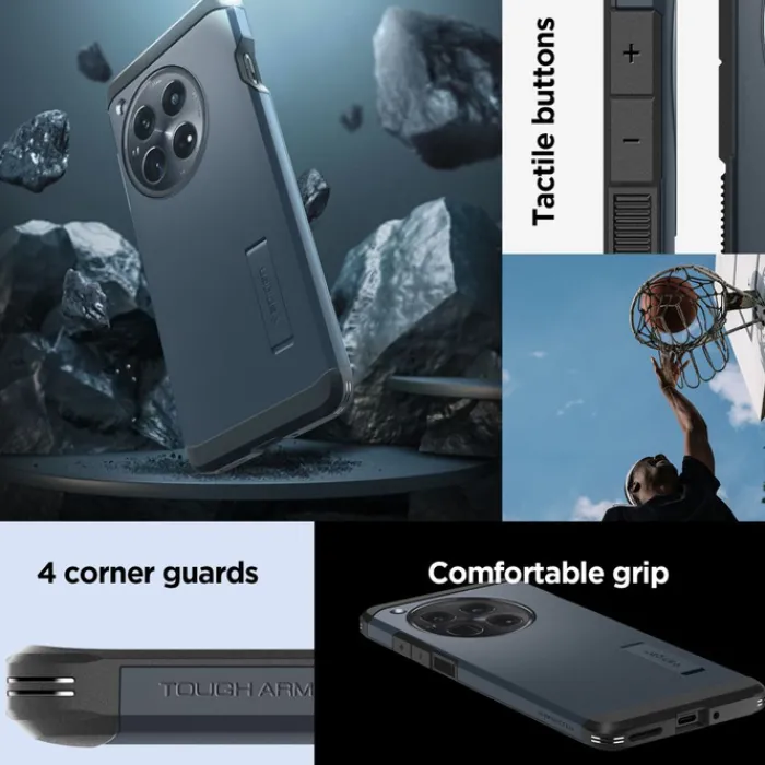 Spigen 12|Oneplus-Etui Tough Armor Oneplus 12 Metal Slate