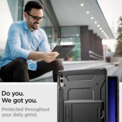 Spigen Samsung|Galaxy Tab S9 Plus-Etui Tough Armor ”pro” Galaxy Tab S9+ Plus 12.4 X810 / X816B Black Case