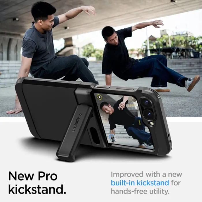 Spigen Samsung|Galaxy Z Flip 7 Fe-ETUI TOUGH ARMOR PRO SAMSUNG GALAXY Z FLIP 6 / 7 FE BLACK