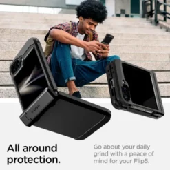 Spigen Samsung|Galaxy Z Flip 7 Fe-ETUI TOUGH ARMOR PRO SAMSUNG GALAXY Z FLIP 6 / 7 FE BLACK