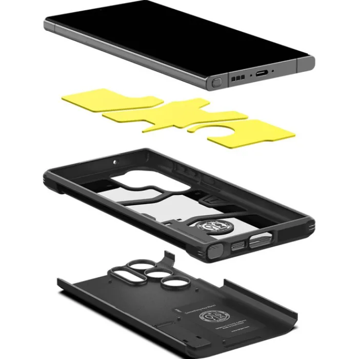 Spigen Samsung|Galaxy S23 Ultra-Etui Tough Armor Samsung S23 Ultra Black Czarny Case