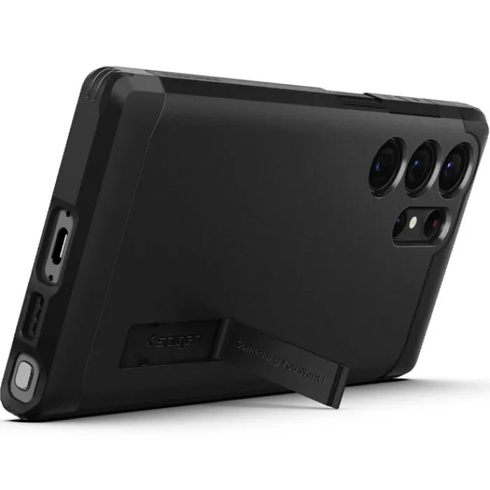 Spigen Samsung|Galaxy S23 Ultra-Etui Tough Armor Samsung S23 Ultra Black Czarny Case