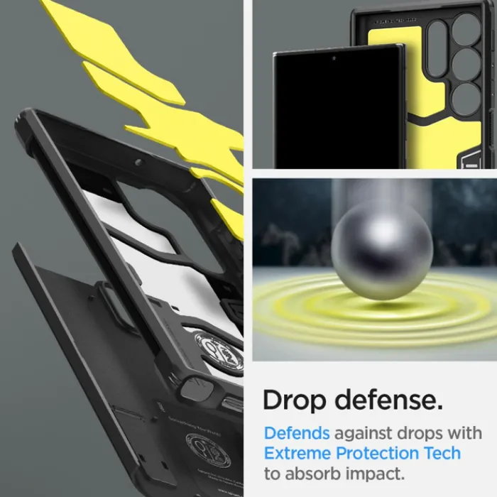 Spigen Samsung|Galaxy S23 Ultra-Etui Tough Armor Samsung S23 Ultra Black Czarny Case