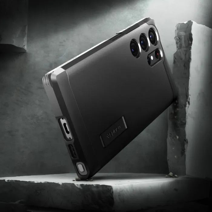 Spigen Samsung|Galaxy S23 Ultra-Etui Tough Armor Samsung S23 Ultra Black Czarny Case