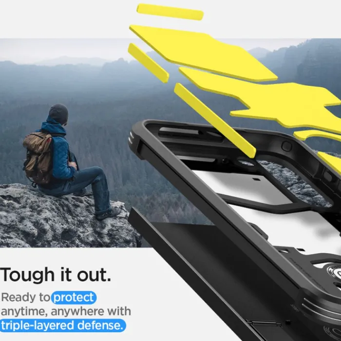 Spigen Samsung|Galaxy S23 Plus-Etui Tough Armor Samsung S23 Plus Black Czarny Case