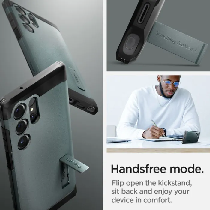 Spigen Samsung|Galaxy S24 Ultra-Etui Tough Armor Samsung Galaxy S24 Ultra Abyss Green Case
