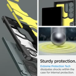 Spigen Samsung|Galaxy S24 Ultra-Etui Tough Armor Samsung Galaxy S24 Ultra Abyss Green Case