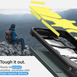 Spigen Samsung|Galaxy S24 Plus-Etui Tough Armor Samsung Galaxy S24+ Plus Abyss Green Case