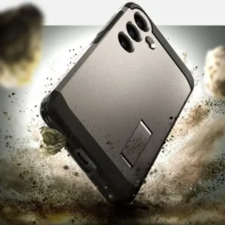 Spigen Samsung|Galaxy S24-Etui Tough Armor Samsung Galaxy S24 Gunmetal Case