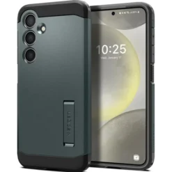 Spigen Samsung|Galaxy S24-Etui Tough Armor Samsung Galaxy S24 Abyss Green Case
