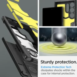 Spigen Samsung|Galaxy S24 Ultra-Etui Tough Armor Samsung Galaxy S24 Ultra Black Case