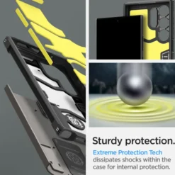 Spigen Samsung|Galaxy S24 Ultra-Etui Tough Armor Samsung Galaxy S24 Ultra Gunmetal Case