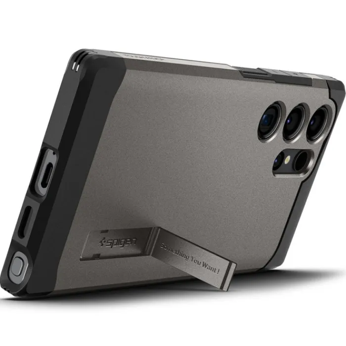 Spigen Samsung|Galaxy S24 Ultra-Etui Tough Armor Samsung Galaxy S24 Ultra Gunmetal Case