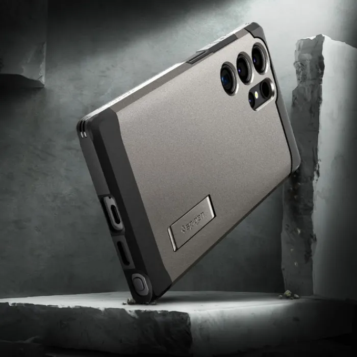 Spigen Samsung|Galaxy S24 Ultra-Etui Tough Armor Samsung Galaxy S24 Ultra Gunmetal Case