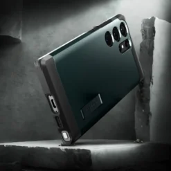 Spigen Samsung|Galaxy S23 Ultra-Etui Tough Armor Samsung S23 Ultra Abyss Green Zielony Case