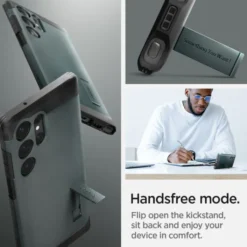 Spigen Samsung|Galaxy S23 Ultra-Etui Tough Armor Samsung S23 Ultra Abyss Green Zielony Case