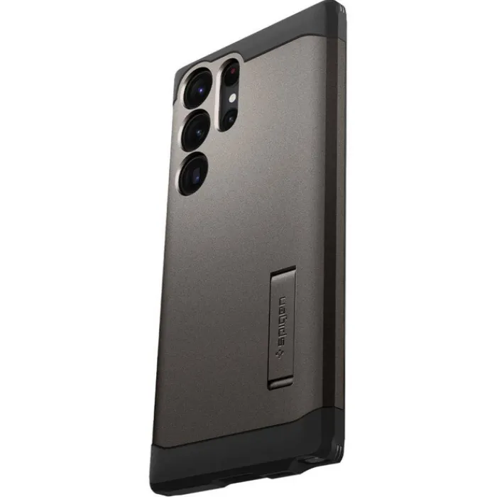 Spigen Samsung|Galaxy S23 Ultra-Etui Tough Armor Samsung S23 Ultra Gunmetal Grafitowy Case